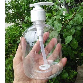 Chai nhựa pet vòi nhấn 500ml