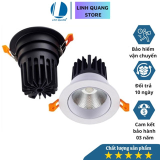 Đèn Led âm trần rọi, âm trần spotlight Lux 5w/7w/10w COB cao cấp