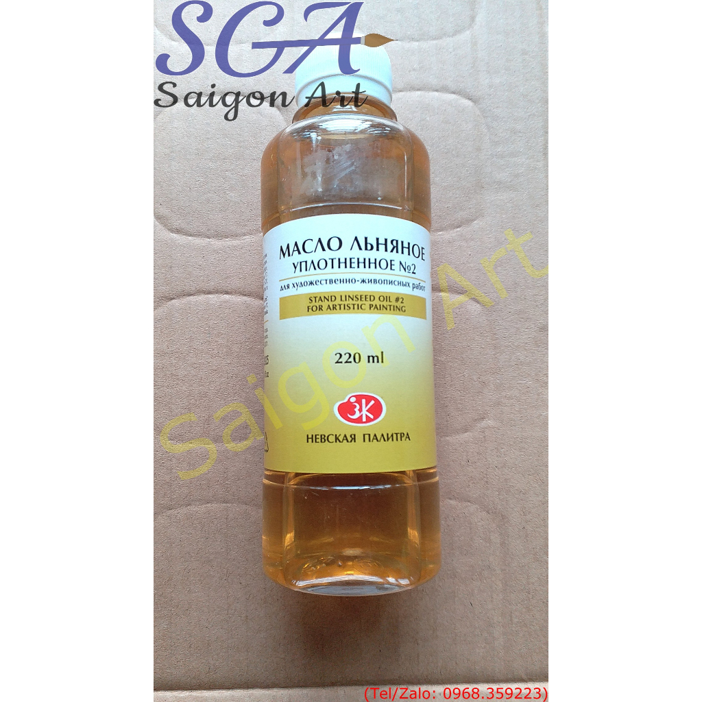Dầu lanh đọng Nga STAND LINSEED OIL #2 No.2332925 chai lớn 220ml