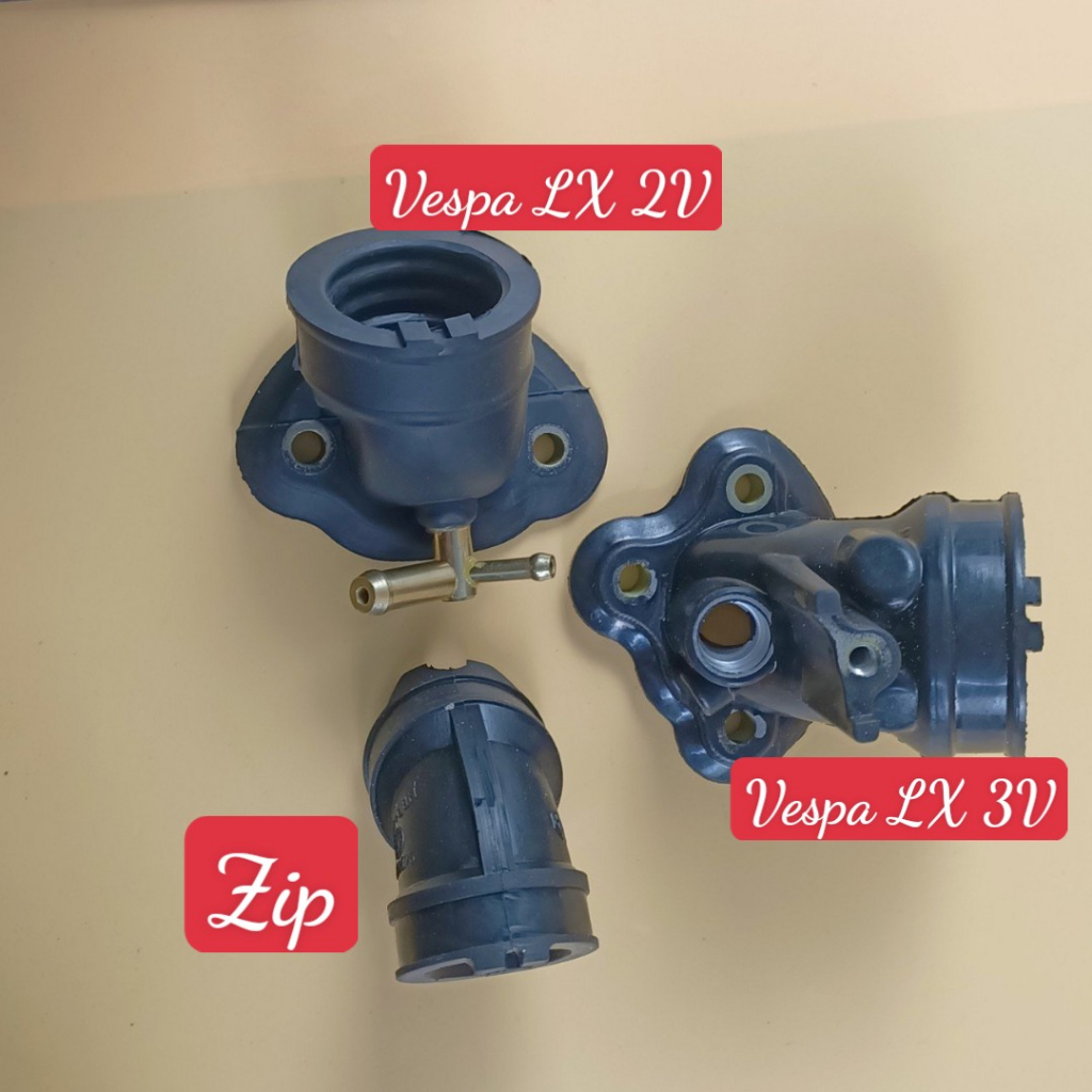 Cổ hút gió - Cổ hút nhiên liệu - Co xăng xe ZIP, VESPA LX 2Vie , VESPA LX 3Vie