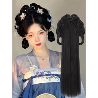 [ Có sẵn ] sẵn Sét Tóc giả / sét búi tóc cổ trang tiện lợi cổ trang nửa đầu