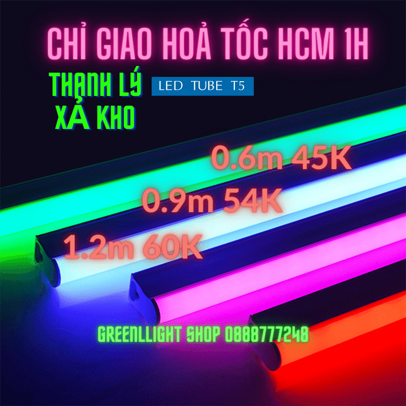 Đèn Tuýp T5 thanh lý xả kho (giao hoả tốc HCM)
