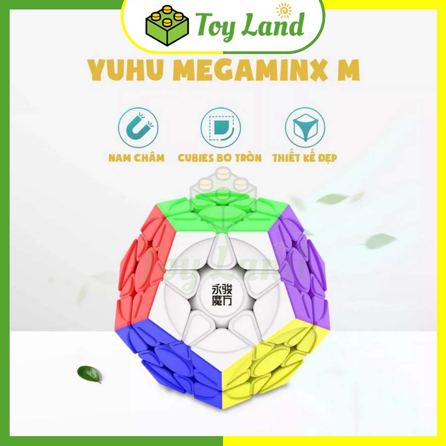 Rubik Megaminx YuHu V2 M YJ Stickerless Có Nam Châm Rubic Biến Thể 12 Mặt Đồ Chơi Lắp Ráp Xếp Hình