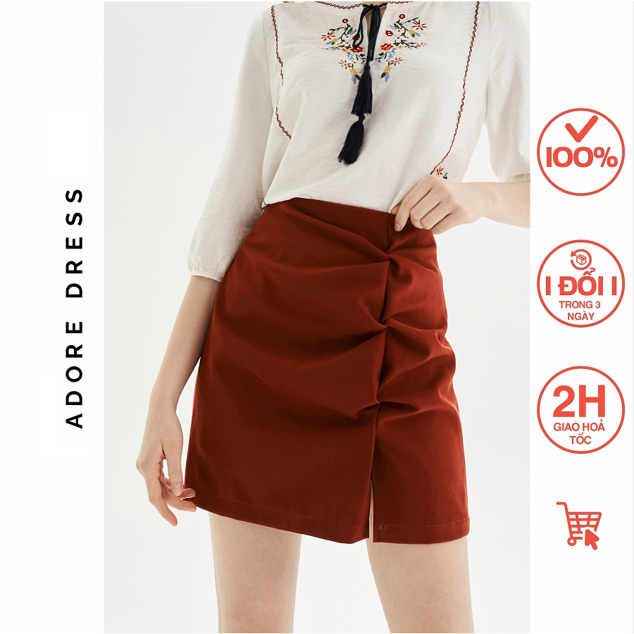 Chân váy Mini skirts tuytsy vặn lệch 2 màu 313SK1002 ADORE DRESS