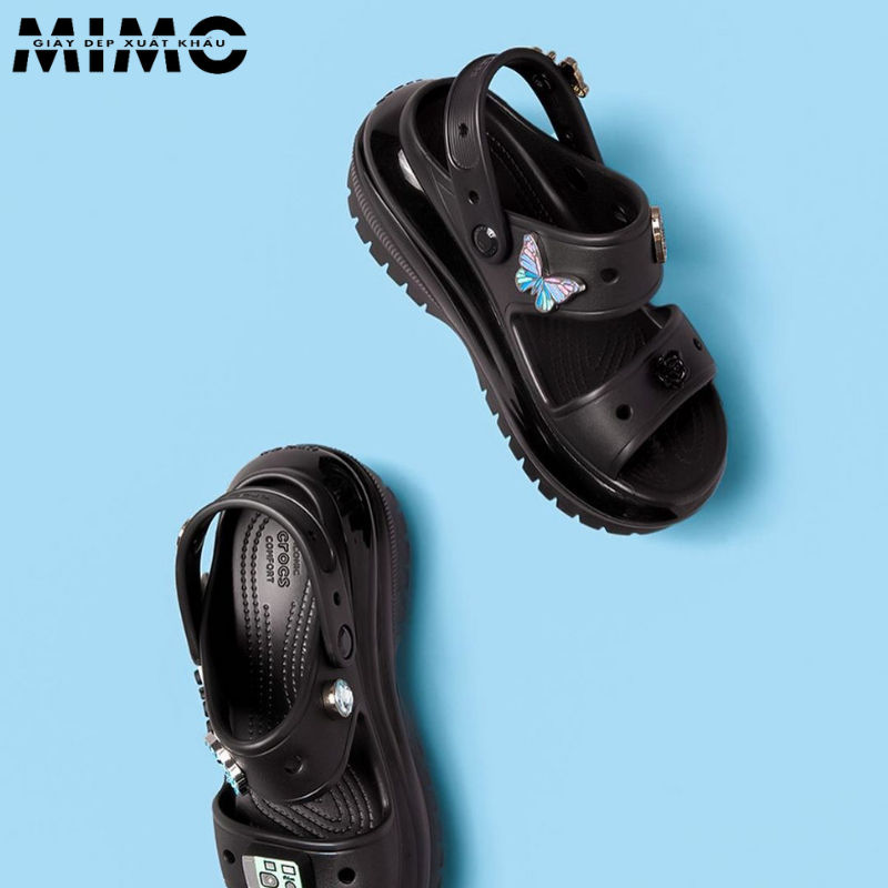 Tặng kèm jibit, Sandal Crush Bóng đế cao 8p kiểu dáng thời trang cho nữ