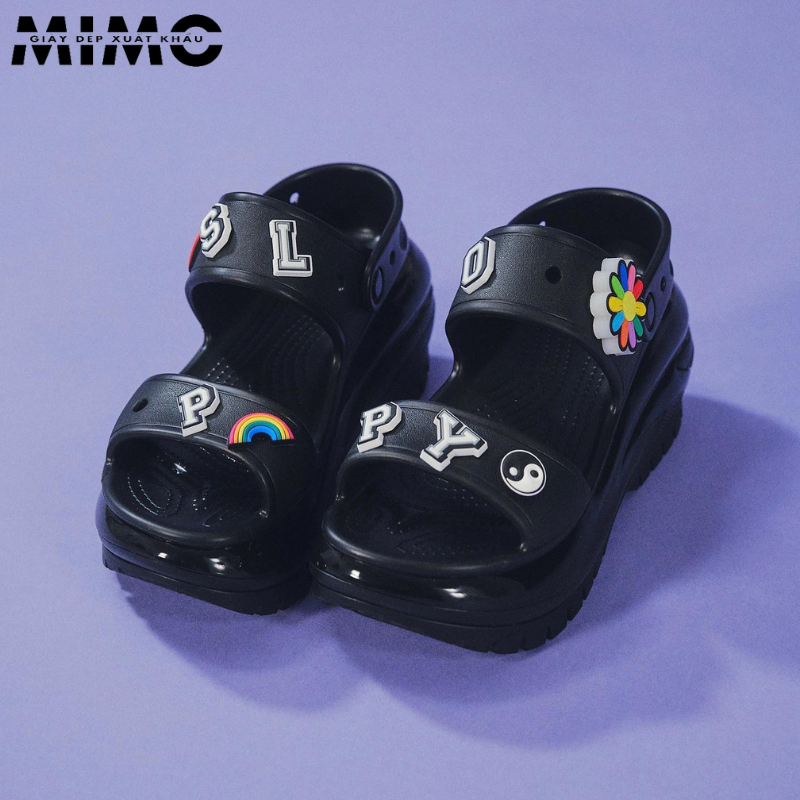 Tặng kèm jibit, Sandal Crush Bóng đế cao 8p kiểu dáng thời trang cho nữ