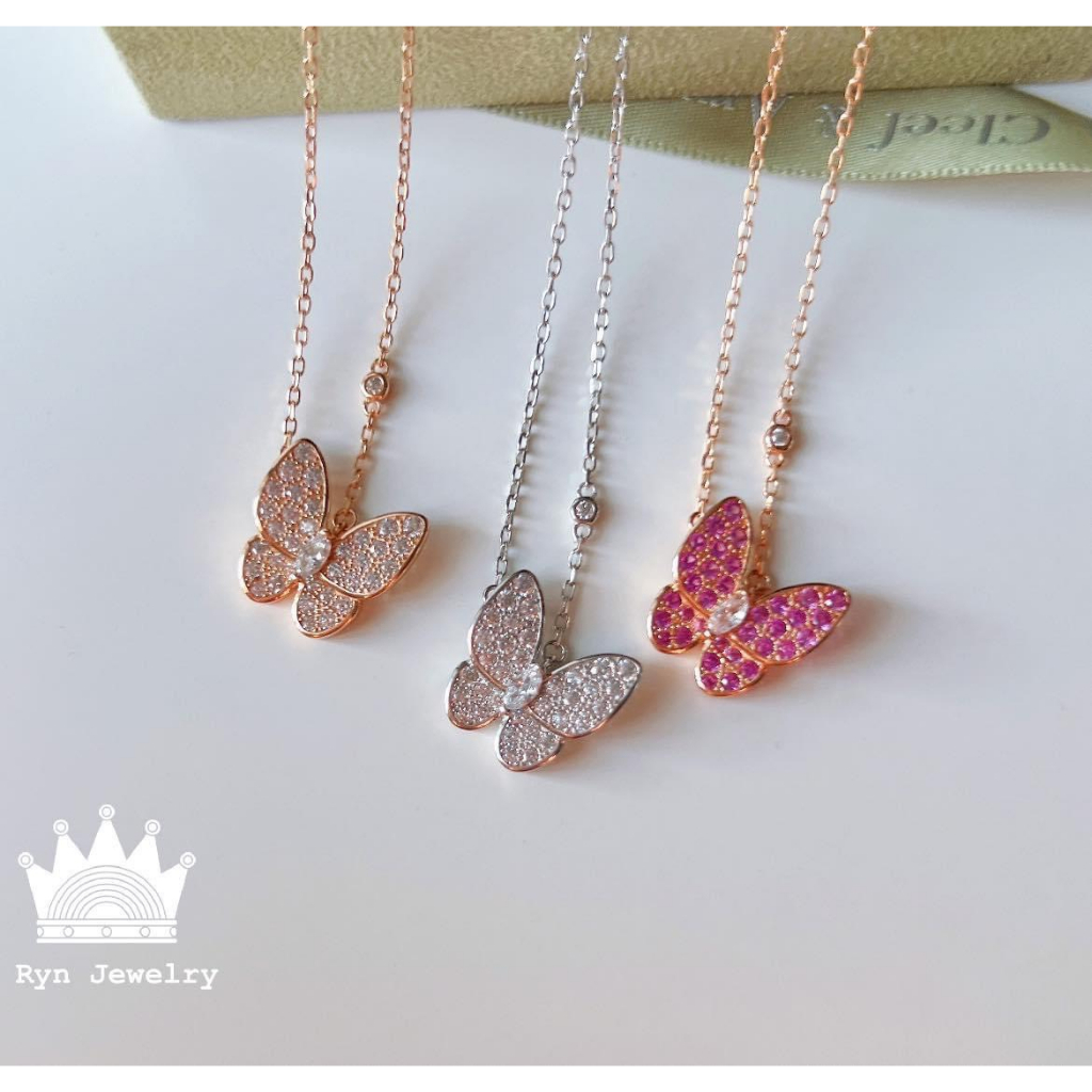 Dây chuyền hình bươm bướm đính đá V,CA nhà Tiệm nhỏ của Ryn hàng chuẩn từng centimet luôn ạ😊