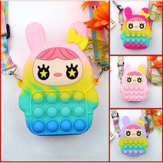  Túi đeo chéo pop it cho bé gái siêu HOT 2024 túi đeo chéo silicon pop it dễ thương cho bé O14 