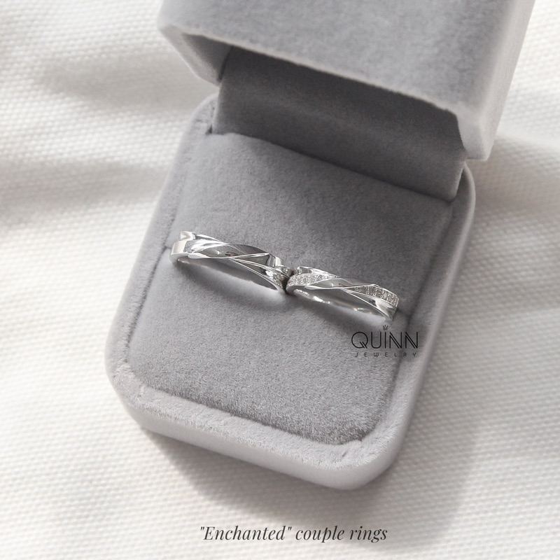 Nhẫn đôi bạc 925 - Nhẫn đôi Enchanted - Quinn Jewelry