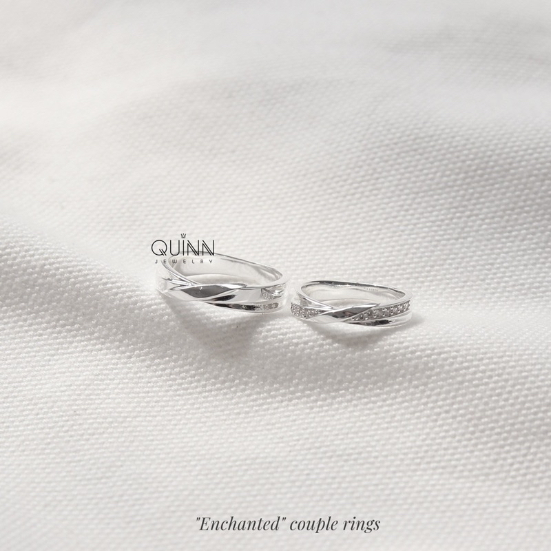 Nhẫn đôi bạc 925 - Nhẫn đôi Enchanted - Quinn Jewelry