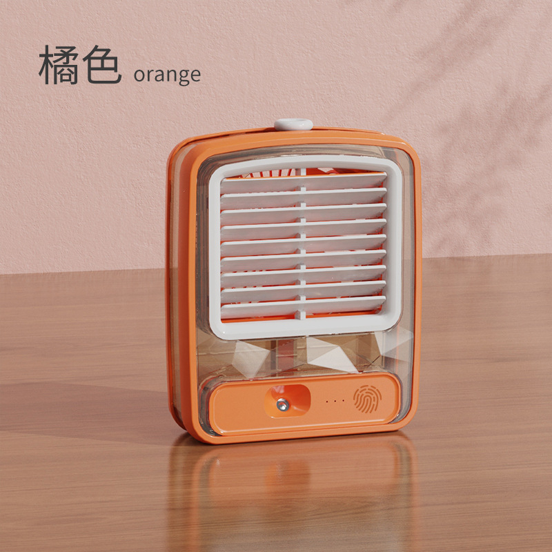 MVP3099 Quạt Điều Hòa Mini Tích Hợp Đèn LED Chạy Bằng Pin Tiện Dụng