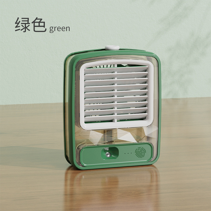 MVP3099 Quạt Điều Hòa Mini Tích Hợp Đèn LED Chạy Bằng Pin Tiện Dụng