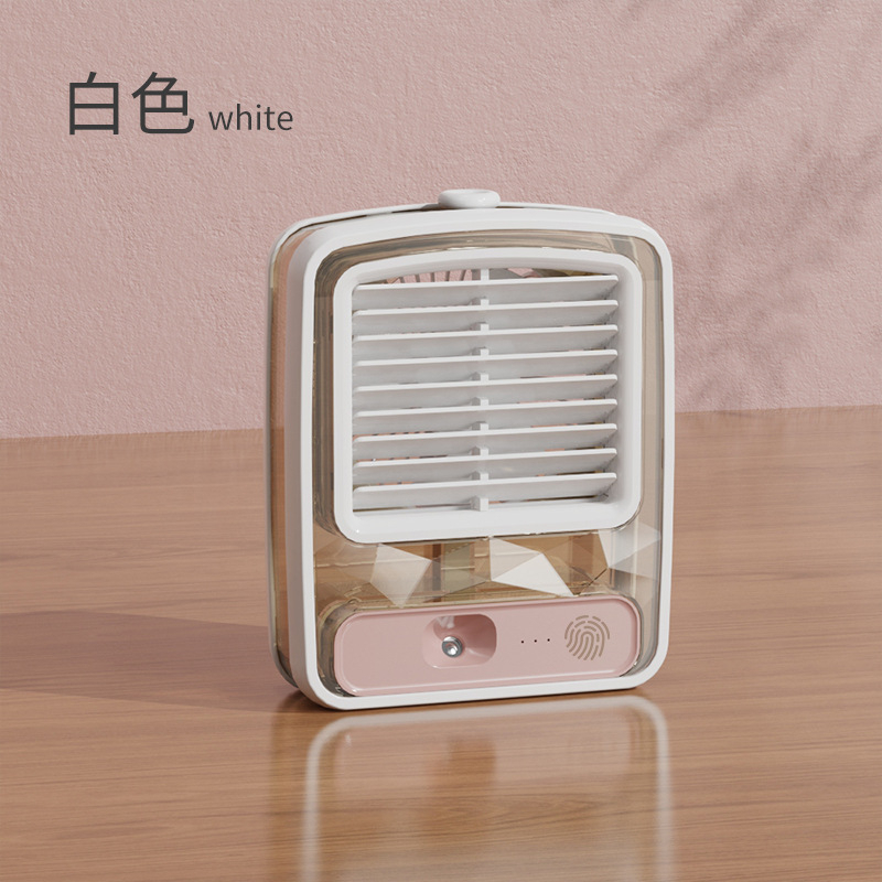 MVP3099 Quạt Điều Hòa Mini Tích Hợp Đèn LED Chạy Bằng Pin Tiện Dụng