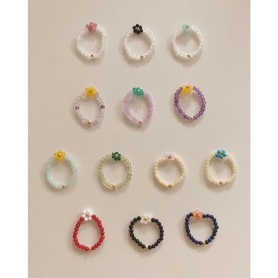 Nhẫn hạt cườm handmade MPnS dễ thương