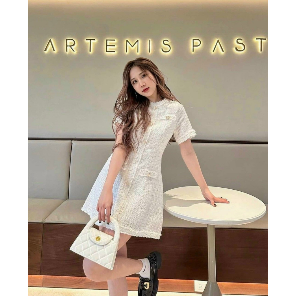Đầm Dạ TWEED Tiểu Thư Sang Trong FOREL