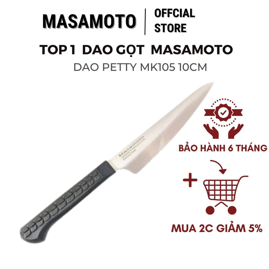Dao Nhật Masamoto gọt hoa quả chuyên dụng siêu sắc Petty100 MK105 hàng chính hãng