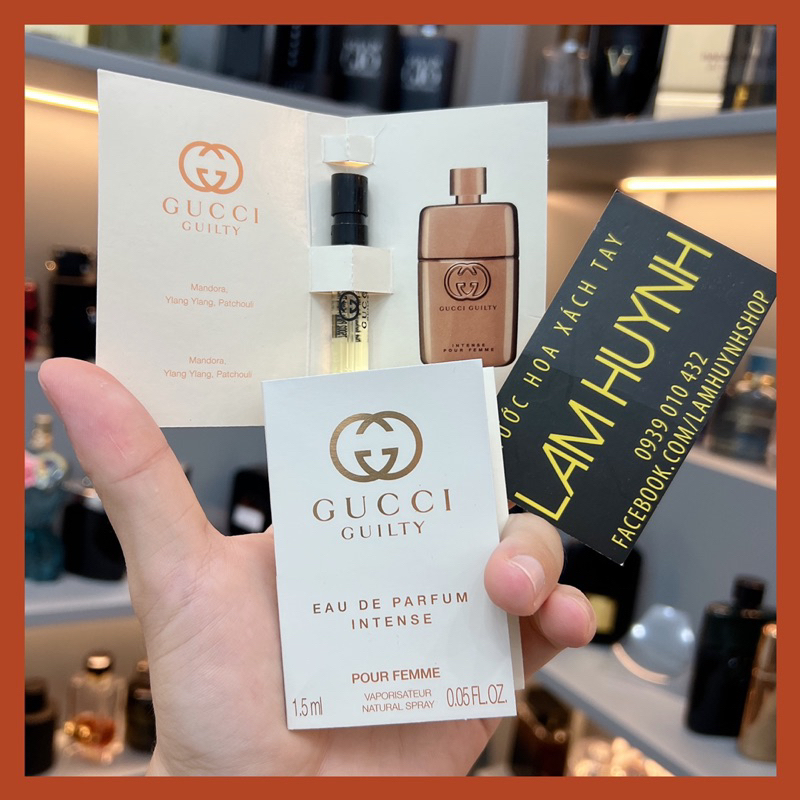 Vial Nước hoa Nữ GUCCI GUILTY Intense 1,5ml