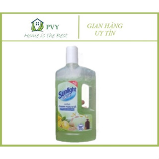 Nước lau sàn Sunlight tinh dầu thảo mộc chanh yuzu và sả 900g