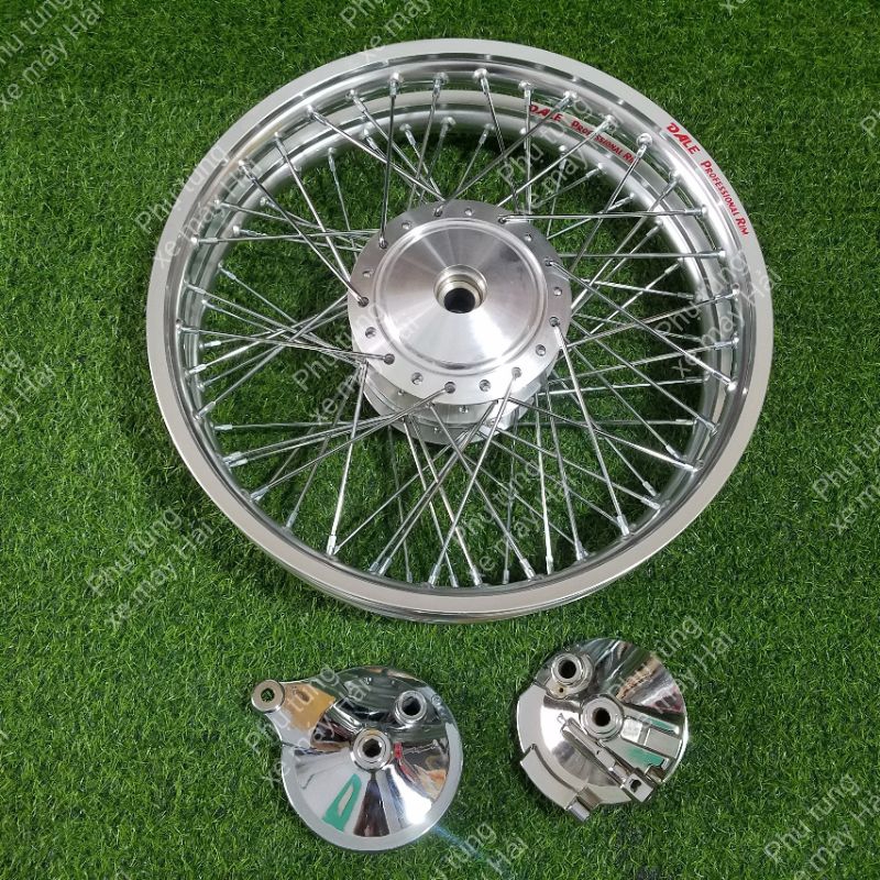 Bánh căm wave dream 2 thắng đùm phanh cơ trước sau niềng thái đen full má đùm trước sau như hình HTH46 MSP C0179