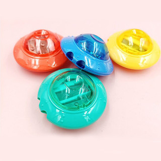 Gọt bút chì 2 lỗ hình đĩa bay nhiều màu sắc dễ thương cho bé