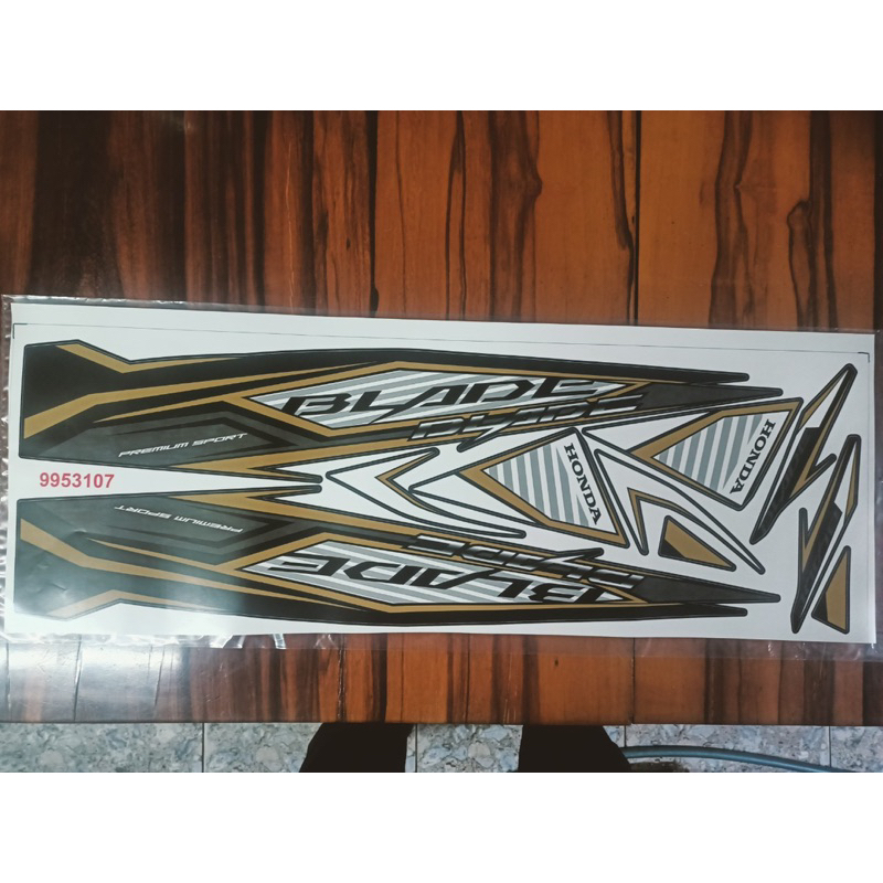 Bộ tem Wave blade màu đồng hàng thiết kế nhập Thái Lan chất lượng cao dành trang trí riêng cho dòng xe này