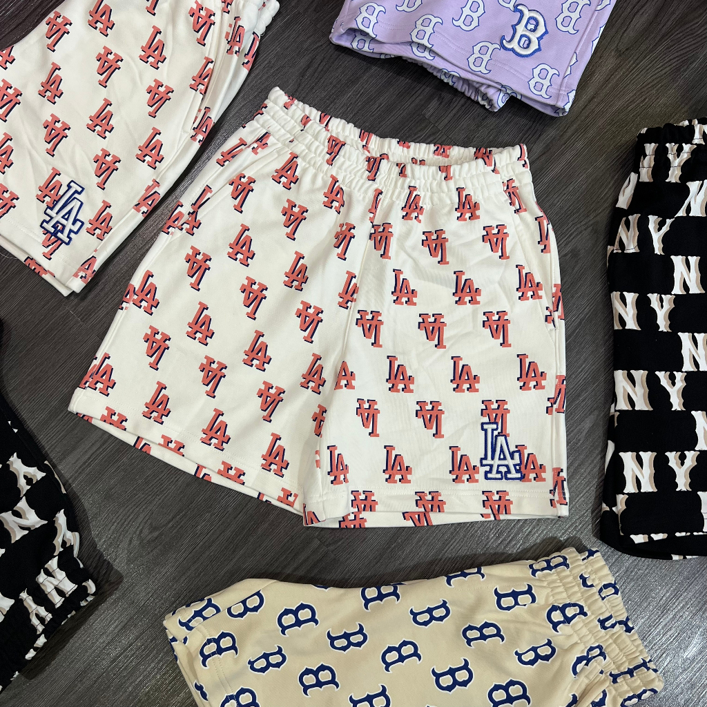 Quần SHORT MLB MONOGRAM nỉ