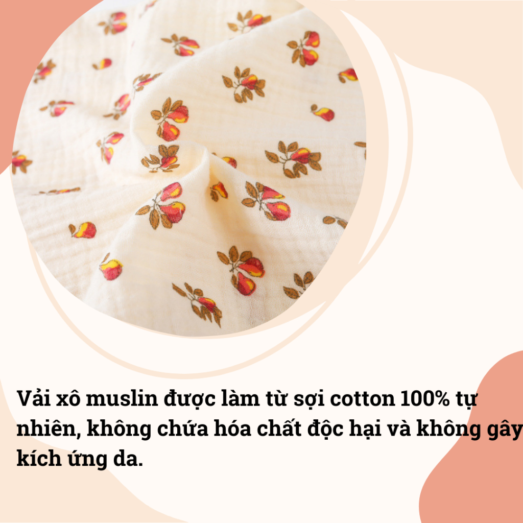 Khăn Tắm Xô Đa Năng Unbee Chất Xô Muslin Hàn 2 lớp ( 110x110cm ) PN010