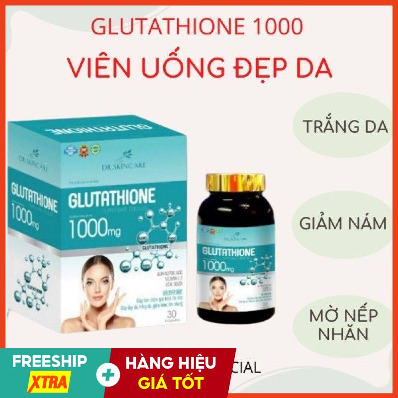 Viên Uống Trắng Da Mờ Nám Giảm Nếp Nhăn Glutathione 1000mg