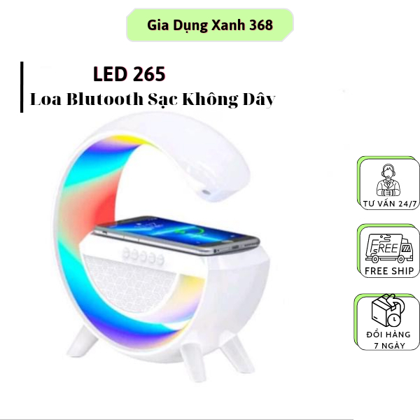 Loa Bluetooth Chữ G Đa Năng Tích Hợp Đèn Ngủ 256 Màu Đèn Led Và Sạc Không Dây Cao Cấp Tiện Lợi | BigBuy360 - bigbuy360.vn