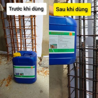 Chất tẩy rỉ: rỉ sắt thép,dụng cụ máy móc,xe máy cũ.....Sạch sau 5 phút.Can 5 lít