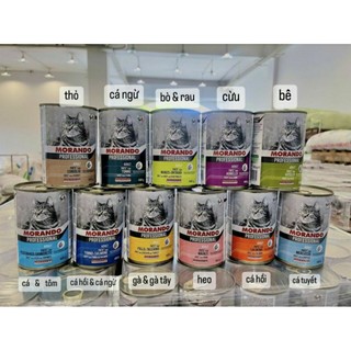 Ba tê lon Ý miglior gatto cá hồi , tôm , gà , heo 400g lon