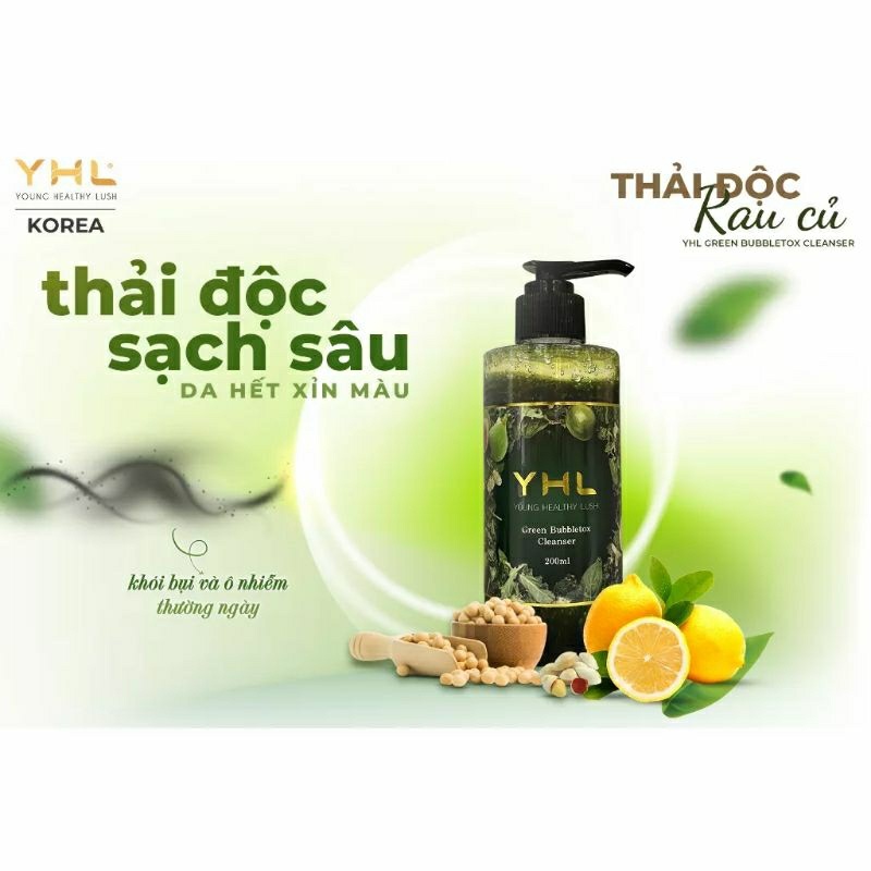 SỮA RỬA MẶT THẢI ĐỘC RAU CỦ YHL