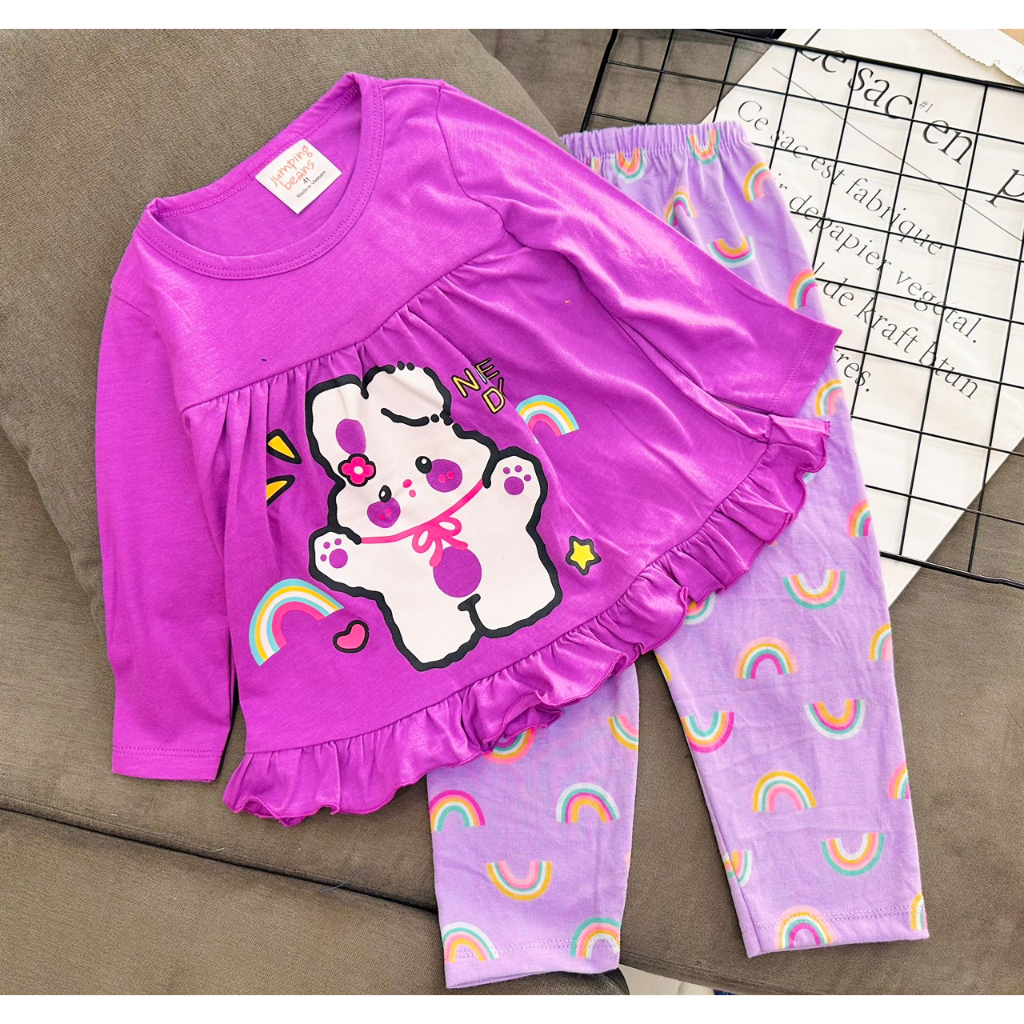 Bộ Babydoll Tay dài Quần dài chất Cotton xuất mềm đẹp  hoạt hình cho bé từ 10 - 23 ký - Quần áo trẻ em - Pikakid's