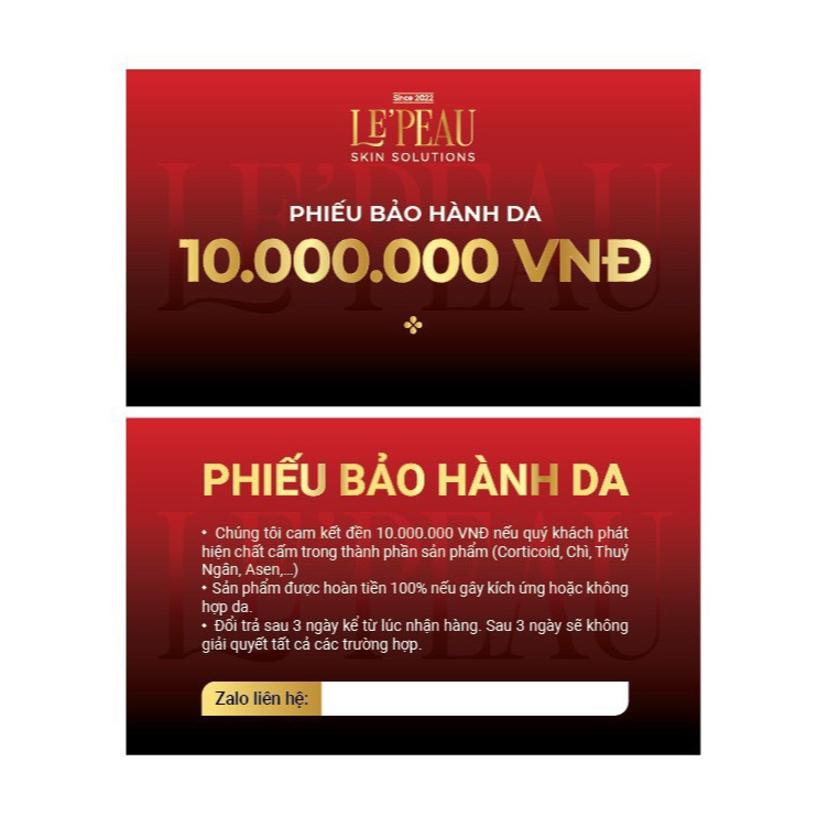 Kem Face Tế Bào Gốc Men Sake Dưỡng Trắng Da Căng Mịn, Mờ Thâm Le Peau - LEPEAU VIET NAM