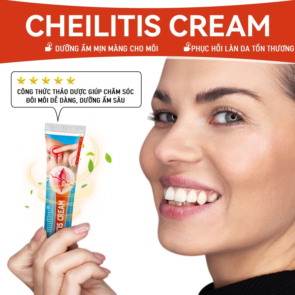 Kem Dưỡng Môi SUMIFUN Cheilitis Cream 20g, Giúp Dưỡng Ẩm Cho Môi, Cải Thiện Tình Trạng Khô, Nứt Nẻ, Giảm Thâm Sạm Môi