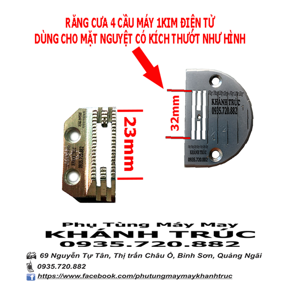 Răng cưa 4 cầu siêu mịn để may vải mỏng tốt Q.X.YUN máy may công nghiệp 1kim