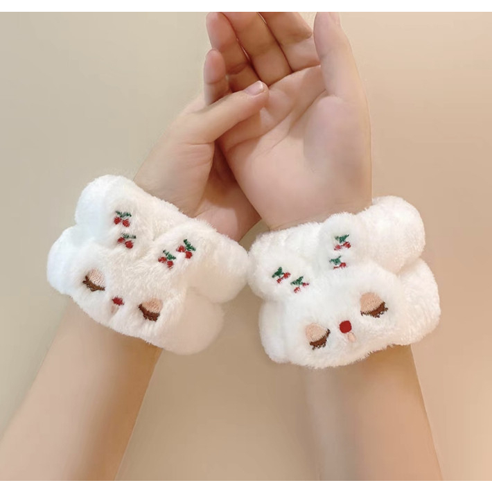 Cặp băng đô đeo cổ tay rửa mặt chống tràn nước co giãn tốt siêu thấm nước phụ kiện đa năng dành cho nữ