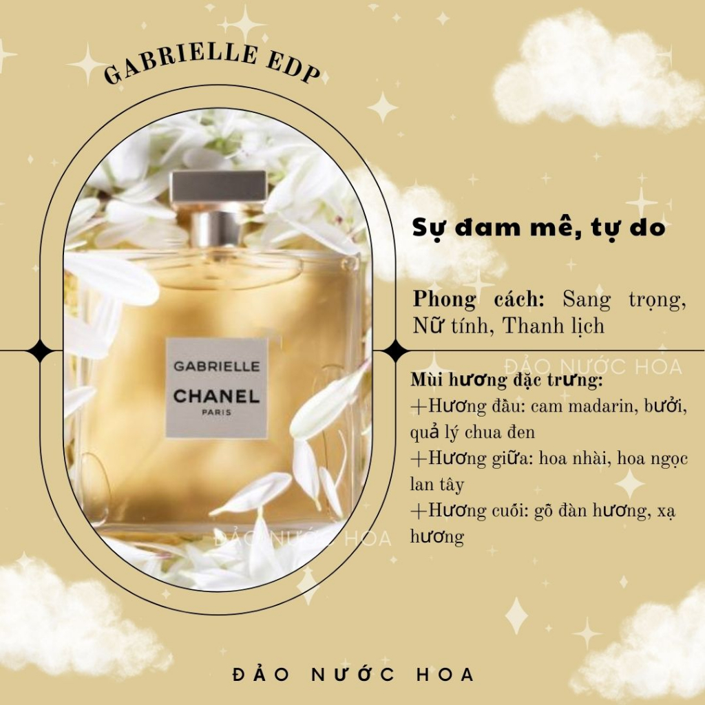 Nước hoa Gabrielle EDP hương hoa nước hoa sang trọng cho nữ đảo nước hoa - A53