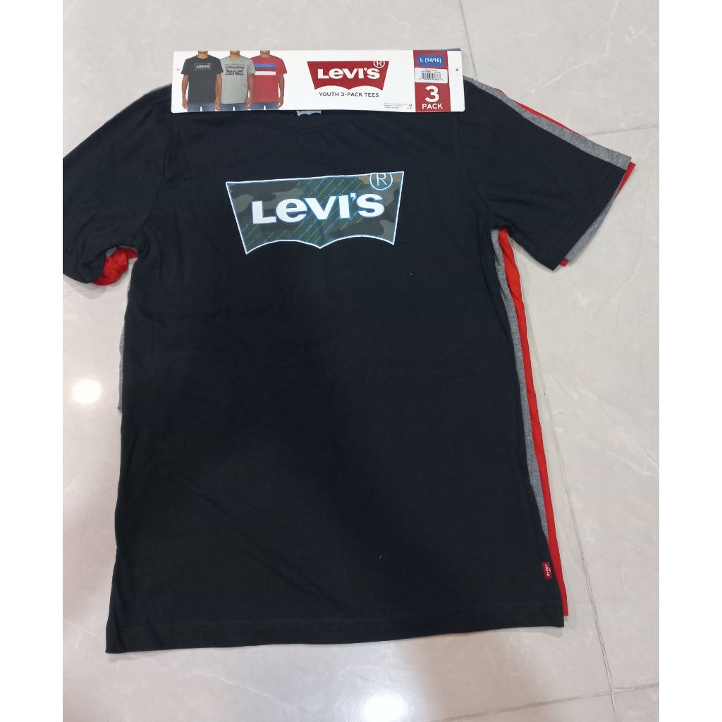 Set 3 áo thun nam nữ hiệu Le.vis - Hàng chính hãng