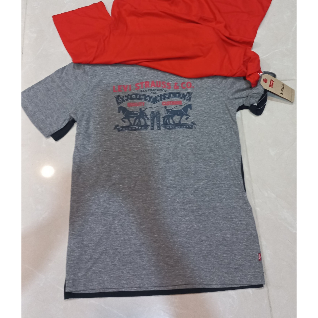 Set 3 áo thun nam nữ hiệu Le.vis - Hàng chính hãng