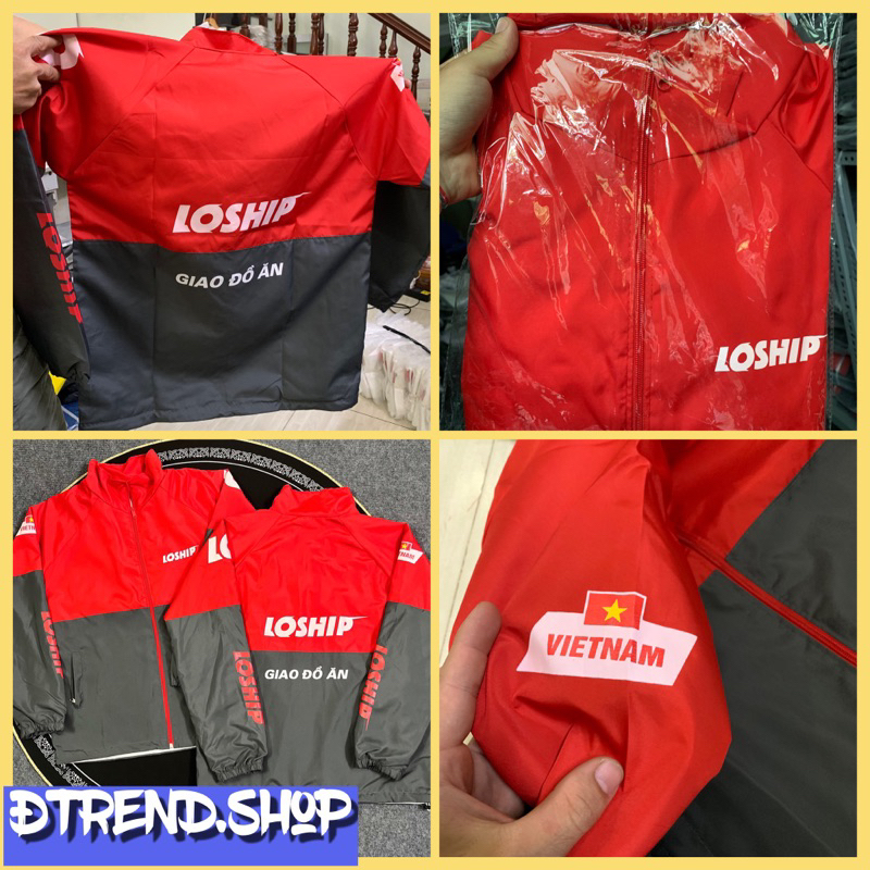 Áo khoác LO.SHIP chống nắng tuyệt vời hai lớp dù mỏng mát phù hợp ae shipper hoặc ae racing tại ĐTREND.SHOP^^