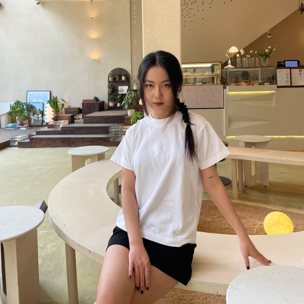 Áo Baby Tee trơn BASIC x MIGCOOL, áo thun nữ basic 100% cotton dày dặn TR01 | BigBuy360 - bigbuy360.vn