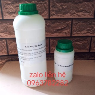 1kg keo acrylic và xúc tác