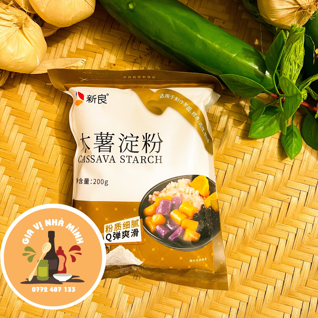BỘT SẮN TÂN LƯƠNG ( CHUYÊN LÀM MÓN CHÈ KHOAI DẺO ĐÀI LOAN)- GÓI 200GR