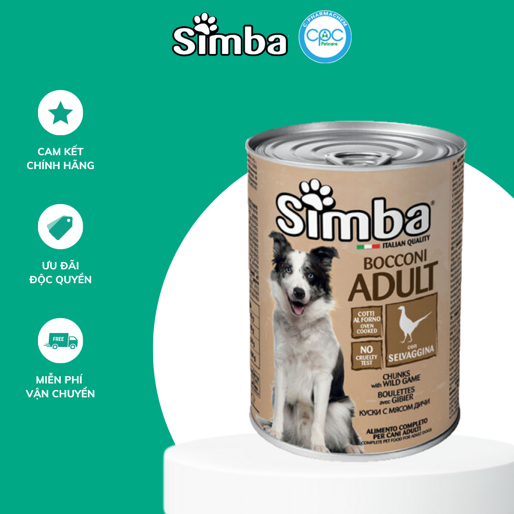 Pate Simba cho chó trưởng thành - Nhập khẩu Ý