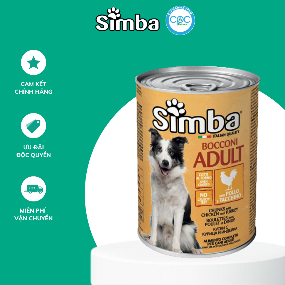 Pate Simba cho chó trưởng thành - Nhập khẩu Ý