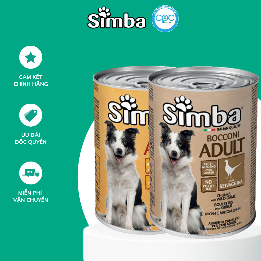 Pate Simba cho chó trưởng thành - Nhập khẩu Ý