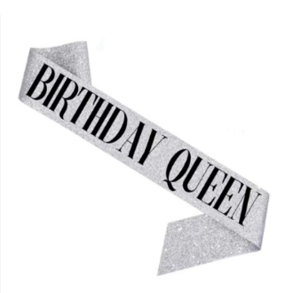 Sash đeo chéo kim tuyến chữ HAPPY BIRTHDAY trang trí sinh nhật cực xinh sang chảnhp BONGBONGSINHNHAT