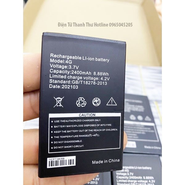 Pin bộ phát wifi 4G dung lượng 2400mAh Thay Thế Cho cho cục phát wifi MF80/A800/ A900/ M80/ M89/ M88/ M90/ M100/RS803/C0