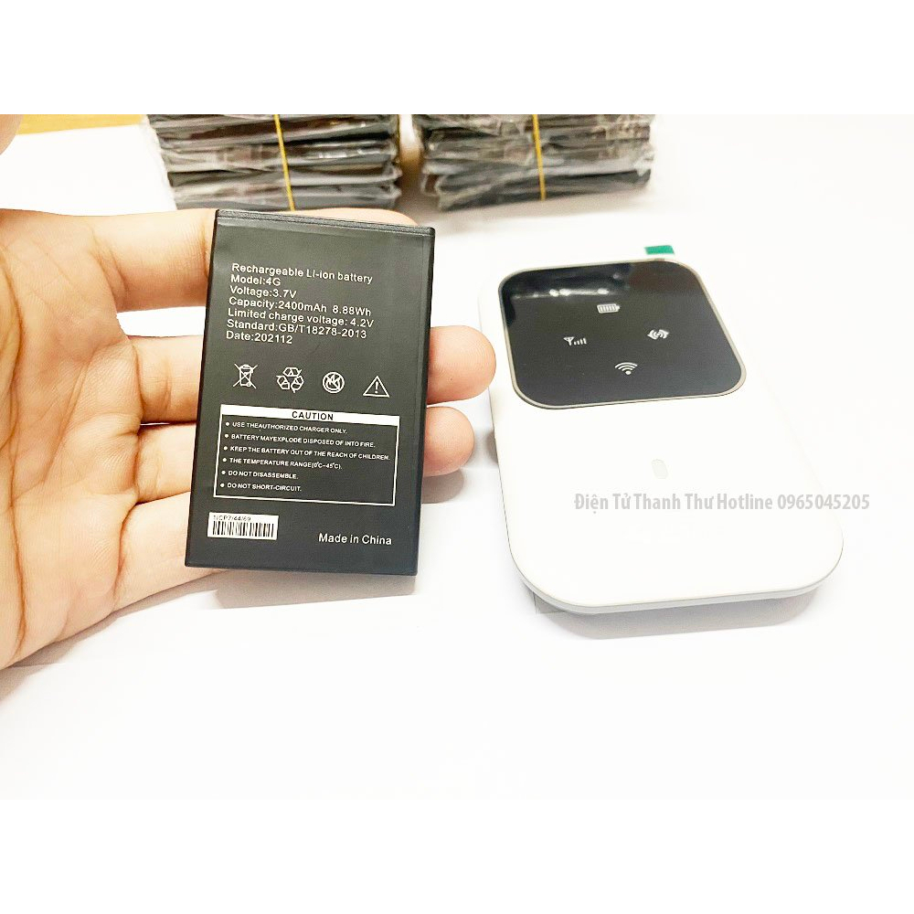Pin bộ phát wifi 4G dung lượng 2400mAh Thay Thế Cho cho cục phát wifi MF80/A800/ A900/ M80/ M89/ M88/ M90/ M100/RS803/C0